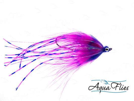Photo of a Purple/Pink steelhead fly.