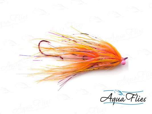 Photo of a Black/Blue steelhead fly.