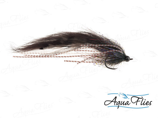 Photo of a Charcoal steelhead fly.