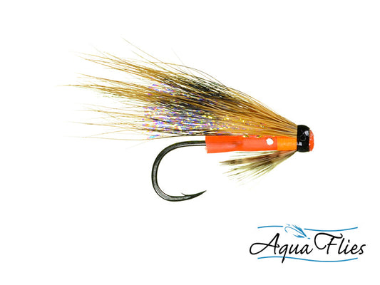 Photo of a October Caddis steelhead fly.