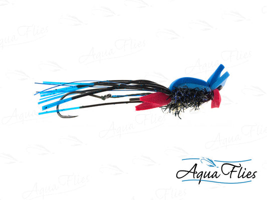 Photo of a Black/Blue dry fly