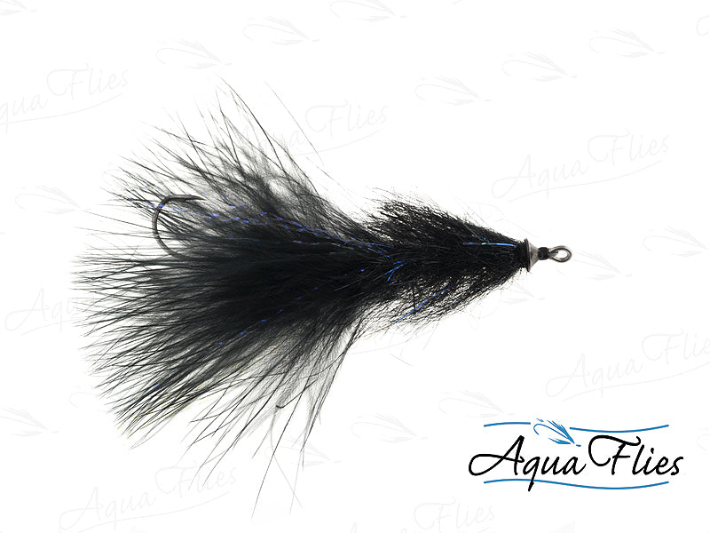 TDF UV Leech--Black Turbo-90mm Shank