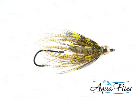 Photo of a size Black/Copper Steelhead Fly