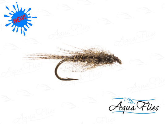 Photo of a size Lt. Hare's Ear Trout Fly