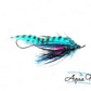 Photo of a Black/Purple steelhead fly.
