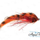 Photo of a Orange/Red steelhead fly.