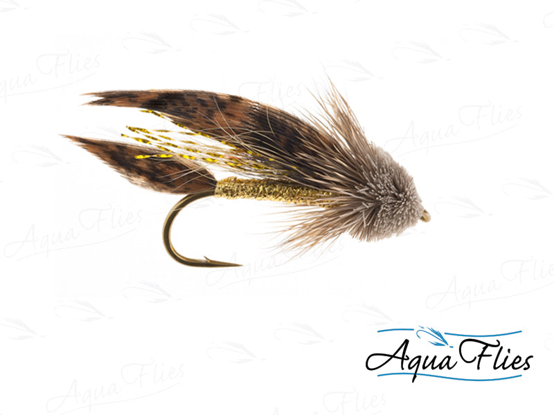 Photo of a Gold dry fly