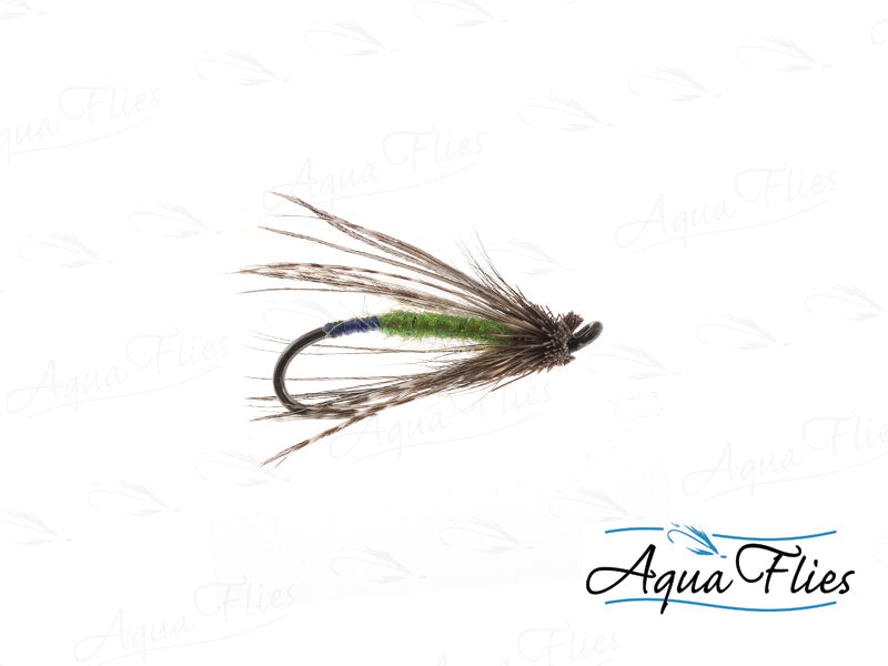 Photo of a size Caddis Green Trout Fly