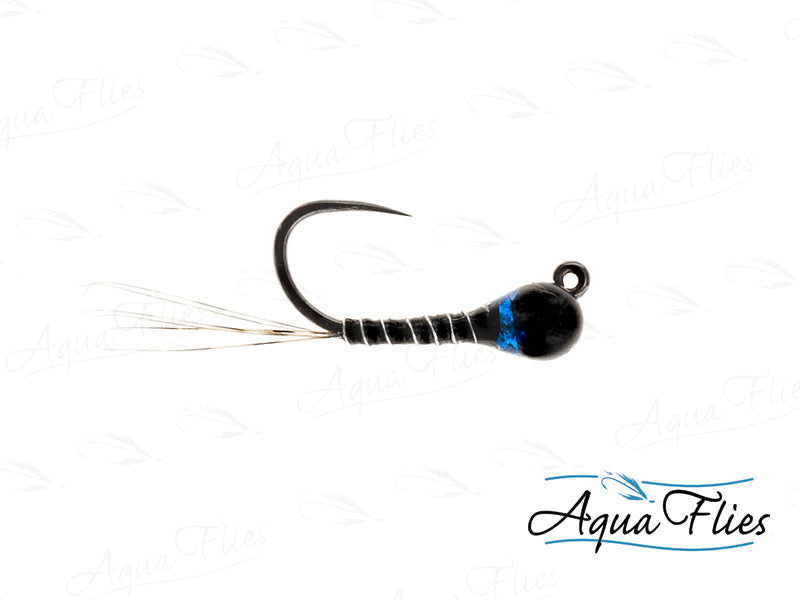 Photo of a size Black/Blue Hot Spot Trout Fly
