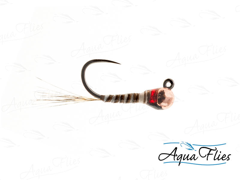 Photo of a size Olive/Red Hot Spot Trout Fly